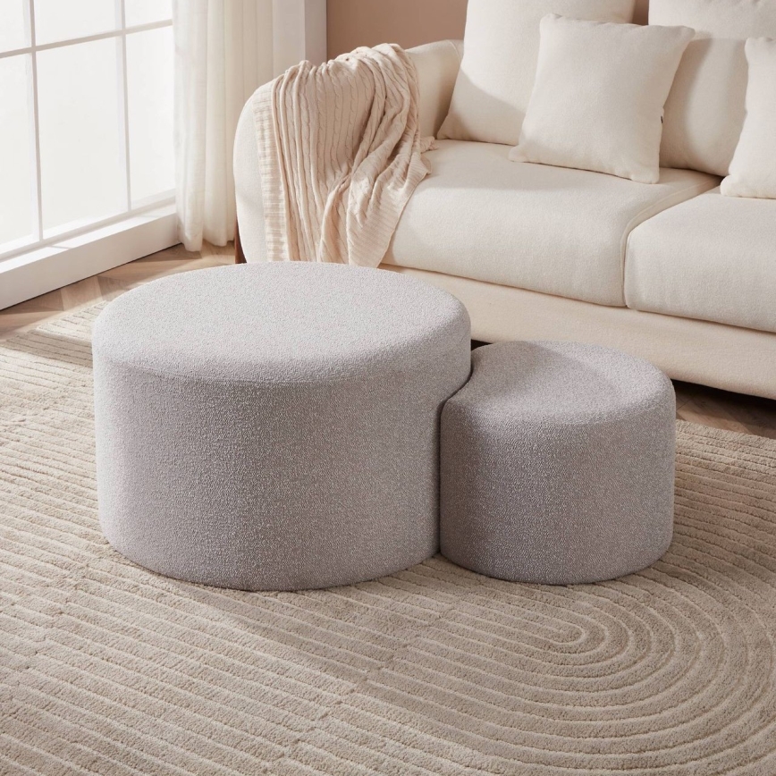 Eglo - SET 2x Taburete diá. 45,5/70 cm gris