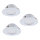 Eglo - SET 3x Iluminación LED empotrada de techo PINEDA 1xLED/6W/230V