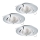 Eglo - SET 3x Iluminación LED empotrada de techo TEDO 3xGU10-LED/5W/230V