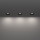 Eglo - Set de 3 focos empotrables LED para baño LED/4,9W/230V 2700/4000/6500K Ø 8,8 cm IP65 negro