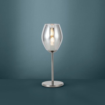 Eglo Stars of Light - Lámpara de mesa 1xE27/60W/230V negra/ahumada