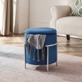 Eglo - Taburete 46x41 cm azul/cromo