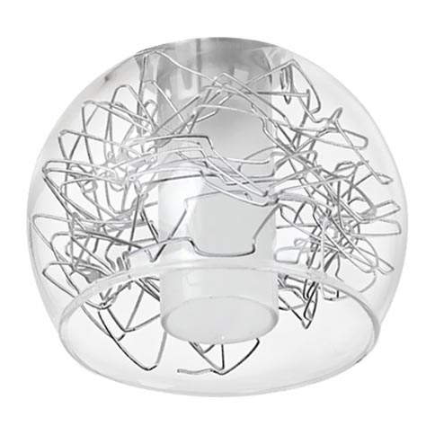 Eglo - Vidrio de repuesto para lámpara de pared y techo BASENTO diá. 9 cm