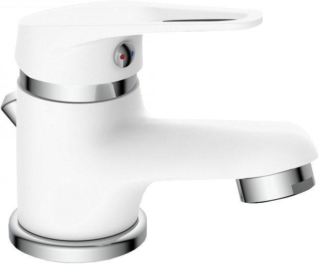 Eisl NI075SCR - Grifo de lavabo SPEED blanco/cromo pulido