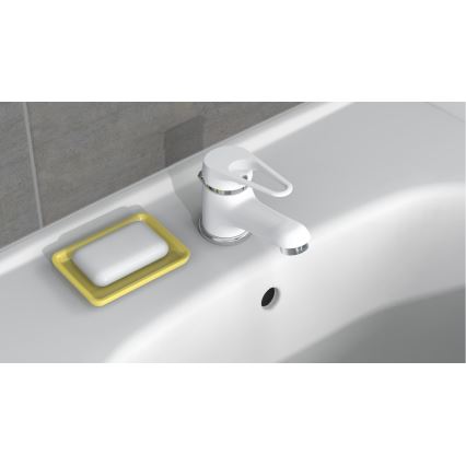 Eisl NI075SCR - Grifo de lavabo SPEED blanco/cromo pulido