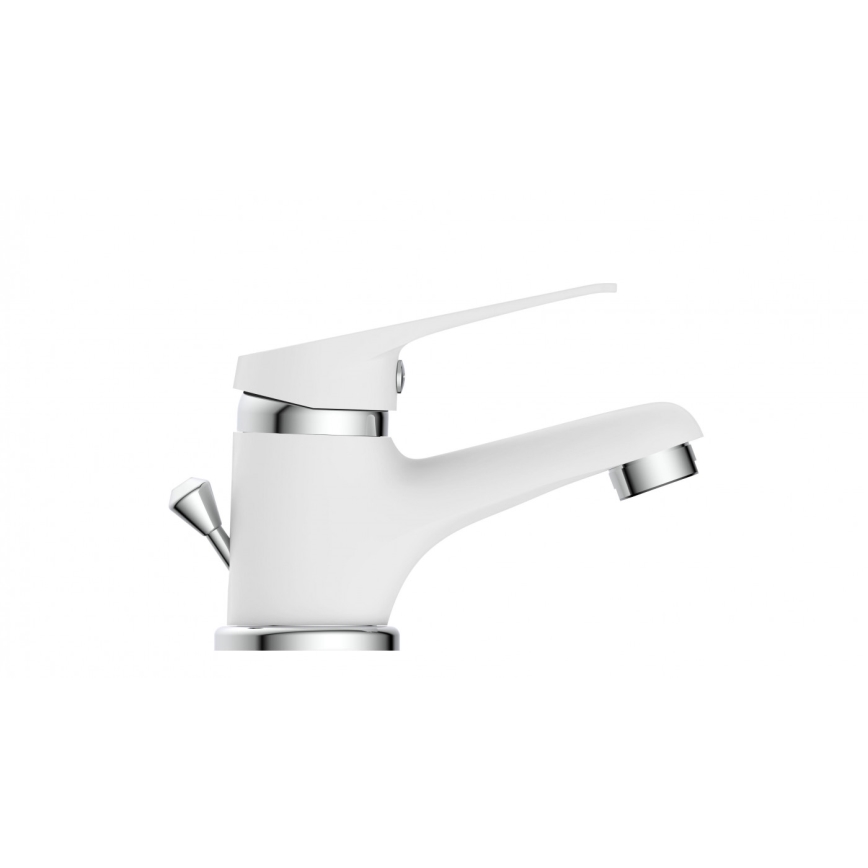 Eisl NI075SCR - Grifo de lavabo SPEED blanco/cromo pulido