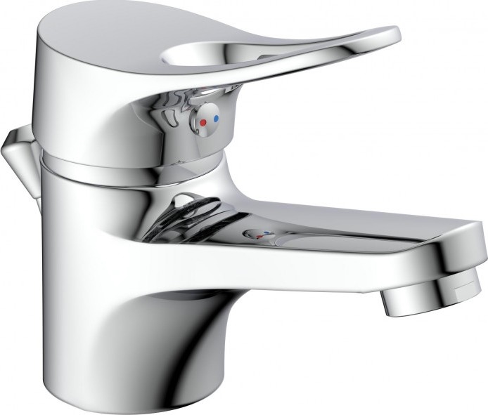 Eisl NI075VECR - Grifo de lavabo + válvula de desagüe con rebosadero VERONA cromo brillante