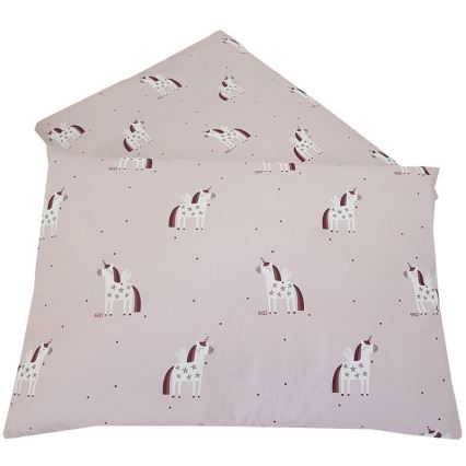 EKO - Ropa de cuna de muselina de algodón UNICORN 2 piezas