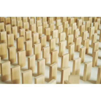 EkoToys - Dominó de madera 830 pz haya