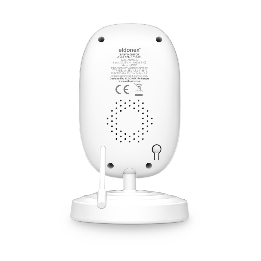 ELDONEX EBM-1010-WH - Vigilabebés 5V/2000 mAh