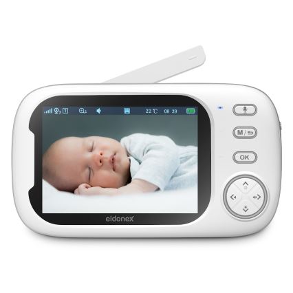ELDONEX EBM-1010-WH - Vigilabebés 5V/2000 mAh