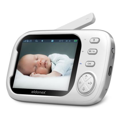 ELDONEX EBM-1010-WH - Vigilabebés 5V/2000 mAh