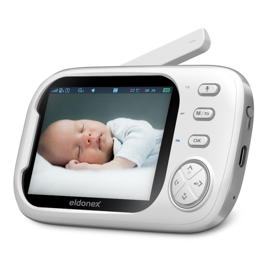 ELDONEX EBM-1010-WH - Vigilabebés 5V/2000 mAh