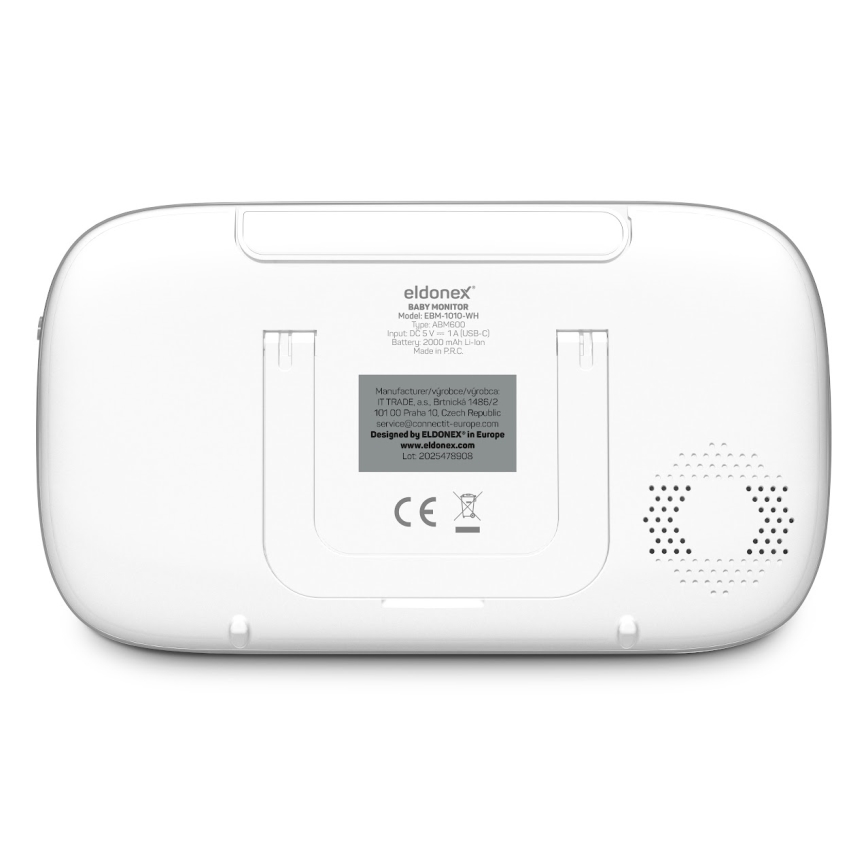 ELDONEX EBM-1010-WH - Vigilabebés 5V/2000 mAh
