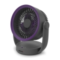 ELDONEX ESF-1010-GY - Ventilador de mesa recargable 9W/5V 4000 mAh gris