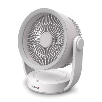 ELDONEX ESF-1010-WH - Ventilador de mesa recargable 9W/5V 4000 mAh blanco