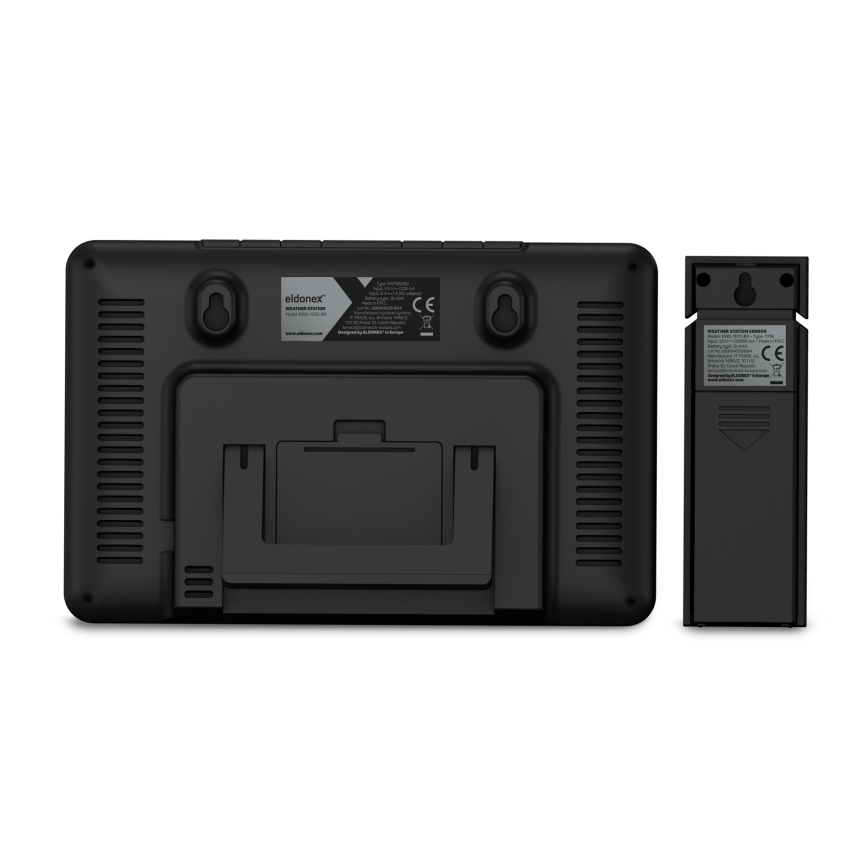 ELDONEX EWS-1010-BK - Estacion meteorologica con pantalla LCD 2xAAA negro