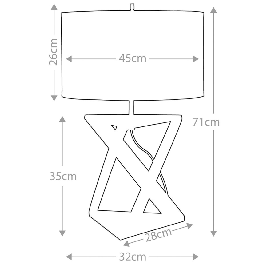Elstead - Lámpara de mesa AEGEUS 1xE27/60W/230V