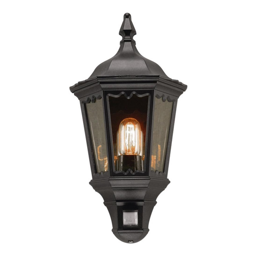 Elstead - Aplique de exterior con sensor MEDSTEAD 1xE27/100W/230V IP43