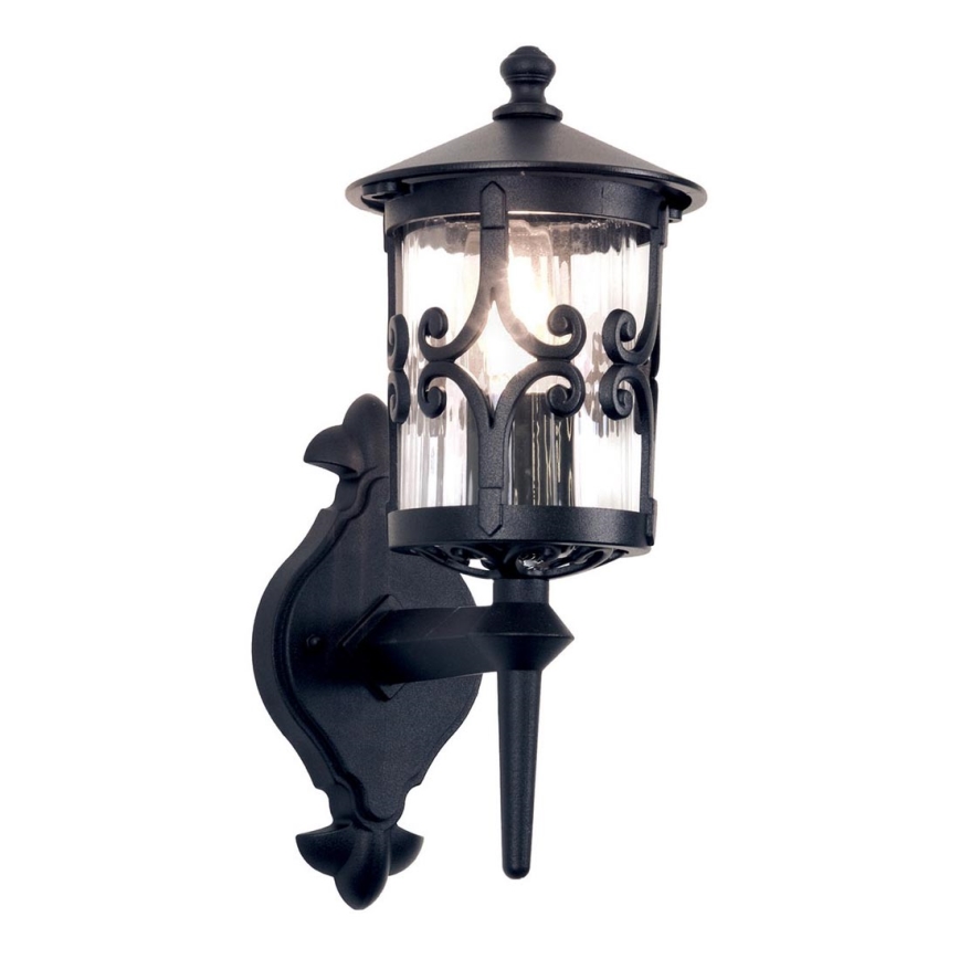 Elstead - Aplique de exterior HEREFORD 1xE27/100W/230V IP23 negro