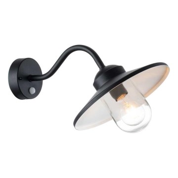 Elstead - Aplique de pared exterior con sensor KLAMPENBORG 1xE27/60W/230V IP44