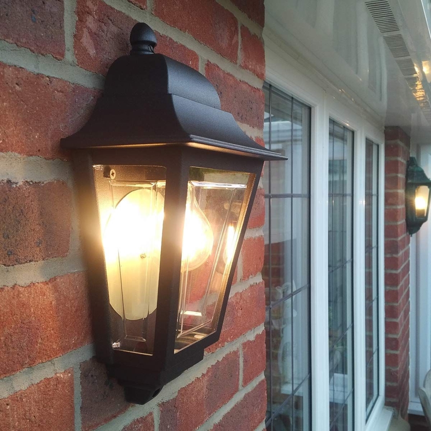 Elstead - Aplique de pared exterior DECO LANE 1xE27/60W/230V IP44 negro
