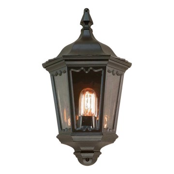 Elstead - Aplique de pared exterior MEDSTEAD 1xE27/60W/230V IP44 negro