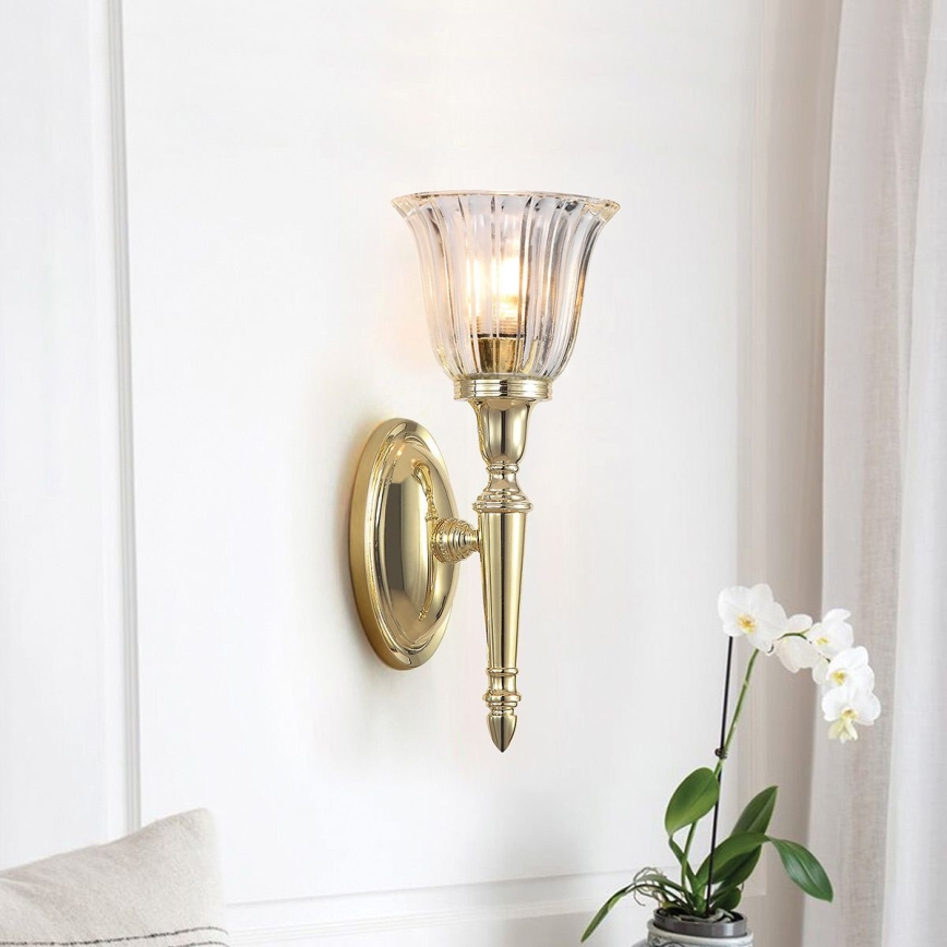 Elstead - Aplique de pared LED para baño DRYDEN 1xG9/3W/230V IP44 dorado