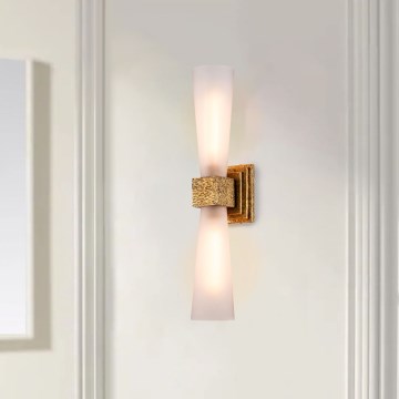 Elstead - Aplique de pared LED para baño KRISTY 2xG9/4W/230V IP44, acabado en cobre