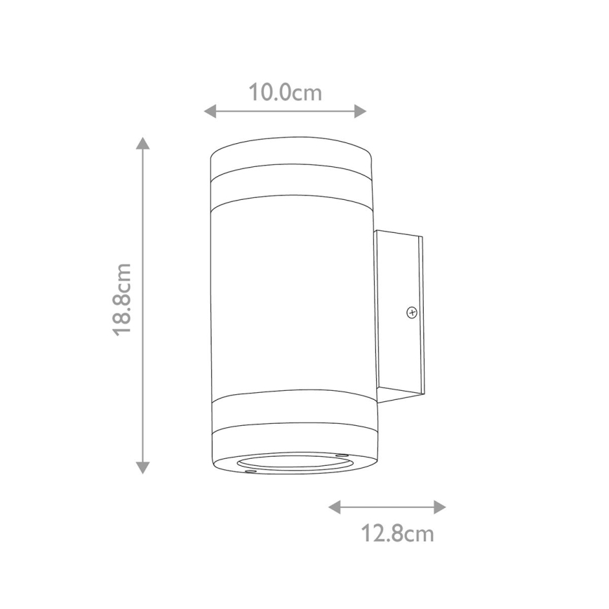 Elstead - Aplique LED para exterior MAGNUS 2xGX53/9W/230V IP44