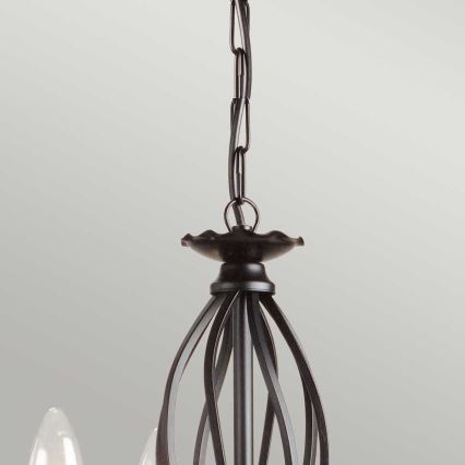 Elstead - Lámpara colgante con cadena ARTISAN 3xE14/60W/230V