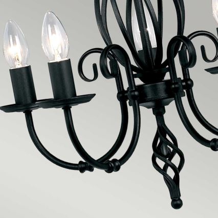 Elstead - Lámpara colgante con cadena ARTISAN 5xE14/60W/230V