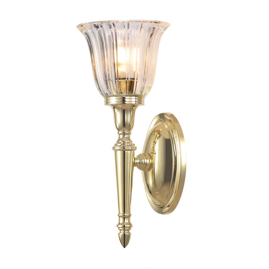 Elstead - Aplique de pared LED para baño DRYDEN 1xG9/3W/230V IP44 dorado