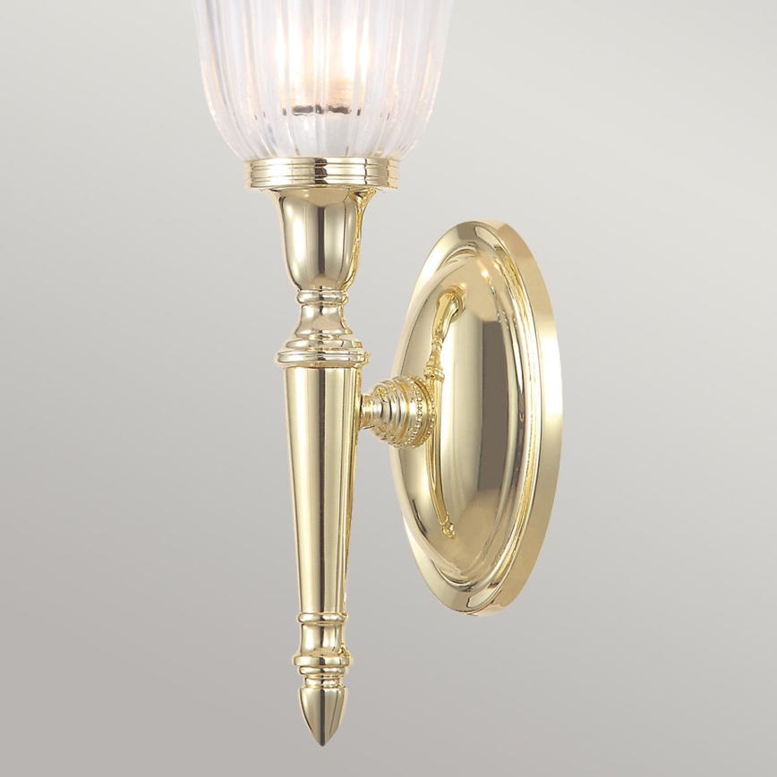 Elstead - Aplique de pared LED para baño DRYDEN 1xG9/3W/230V IP44 dorado