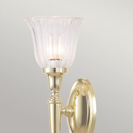 Elstead - Aplique de pared LED para baño DRYDEN 1xG9/3W/230V IP44 dorado