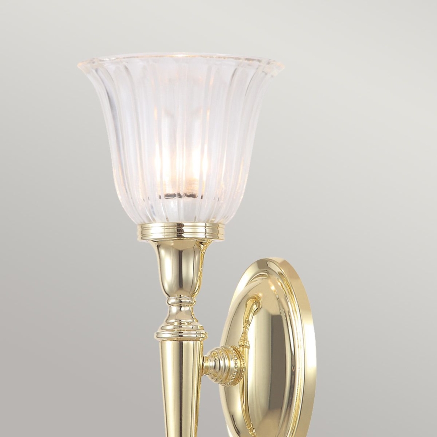 Elstead - Aplique de pared LED para baño DRYDEN 1xG9/3W/230V IP44 dorado