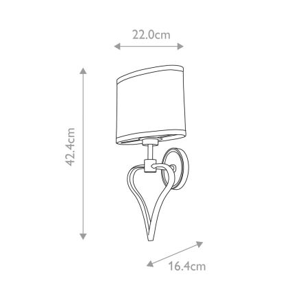 Elstead BATH-FALMOUTH-FG - Aplique de baño LED FALMOUTH 1xG9/3W/230V + LED/1W IP44