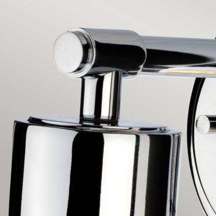 Elstead BATH-MORVAH1-PC - Aplique de baño MORVAH 1xE27/60W/230V IP44 cromo brillante