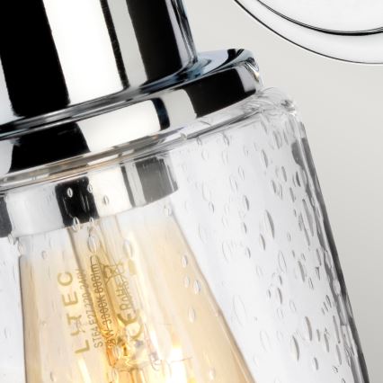 Elstead BATH-MORVAH1-PC - Aplique de baño MORVAH 1xE27/60W/230V IP44 cromo brillante