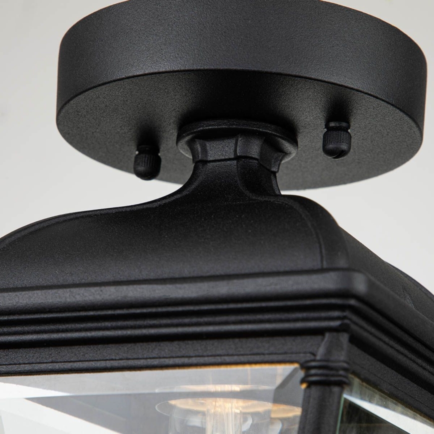 Elstead - Lámpara de techo para exterior BAYVIEW 1xE27/60W/230V IP44 negra