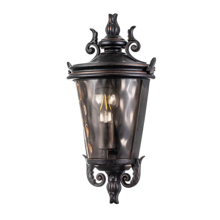 Elstead - Aplique de pared exterior BALTIMORE 1xE27/60W/230V IP44 acabado en bronce