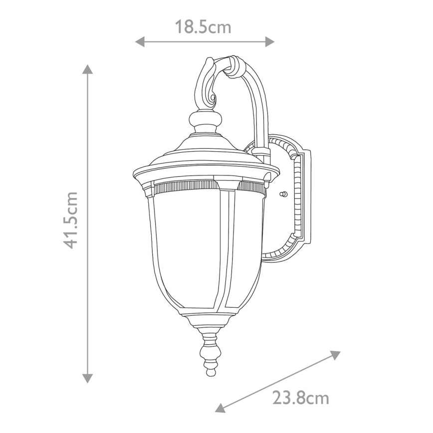 Elstead - Aplique de exterior CLEVELAND 1xE27/60W/230V IP44