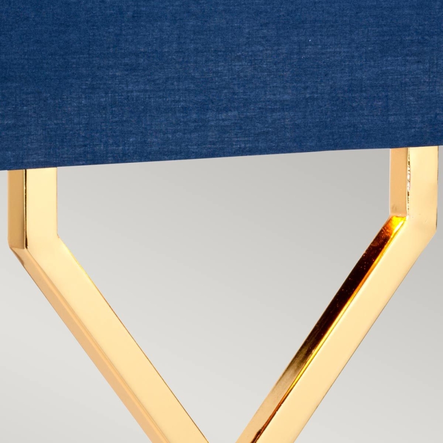 Elstead - Lámpara de mesa CROSS 1xE27/60W/230V dorado/azul
