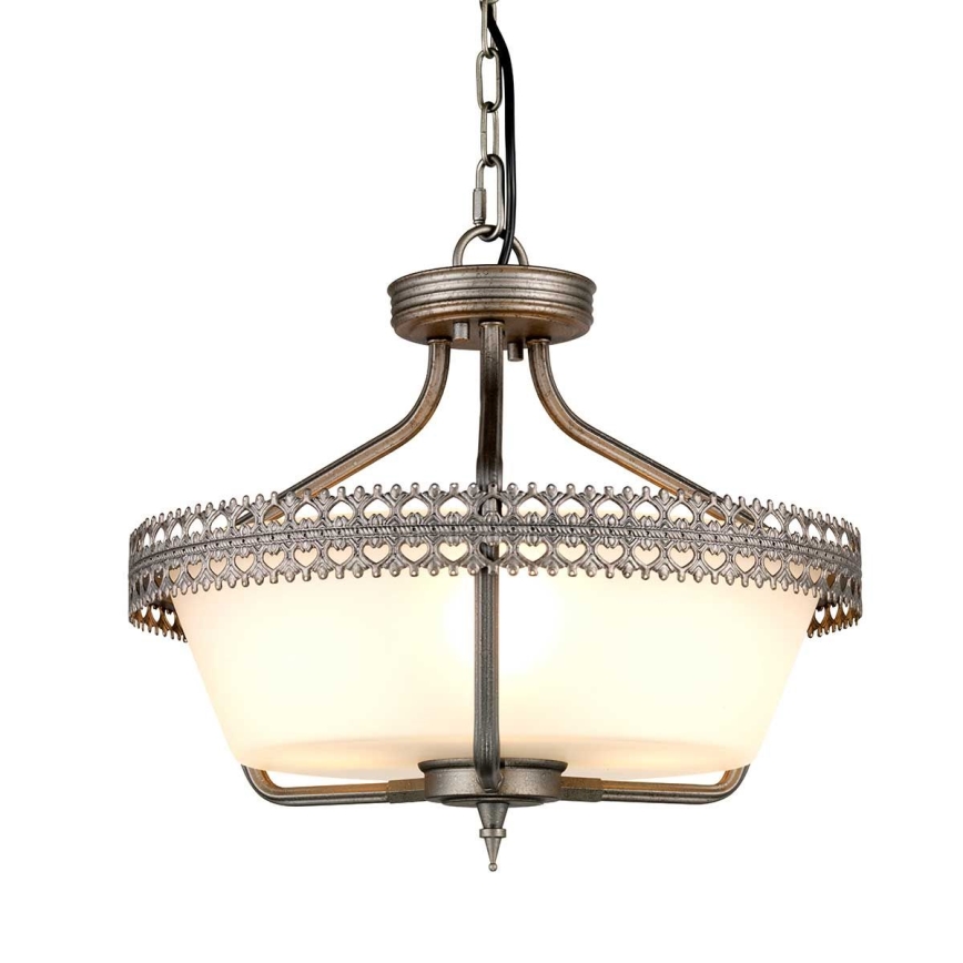 Elstead - Lámpara de techo CROWN 3xE27/60W/230V