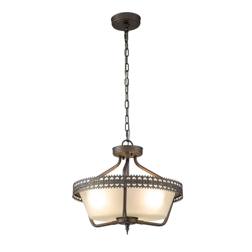 Elstead - Lámpara de techo CROWN 3xE27/60W/230V
