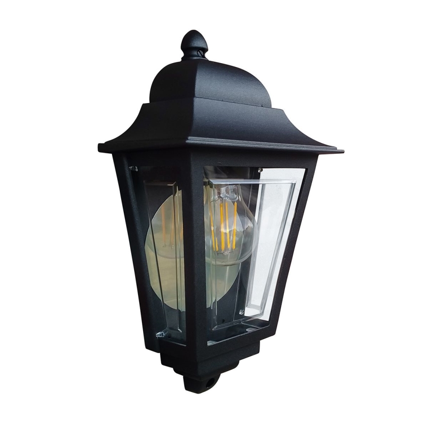 Elstead - Aplique de pared exterior DECO LANE 1xE27/60W/230V IP44 negro