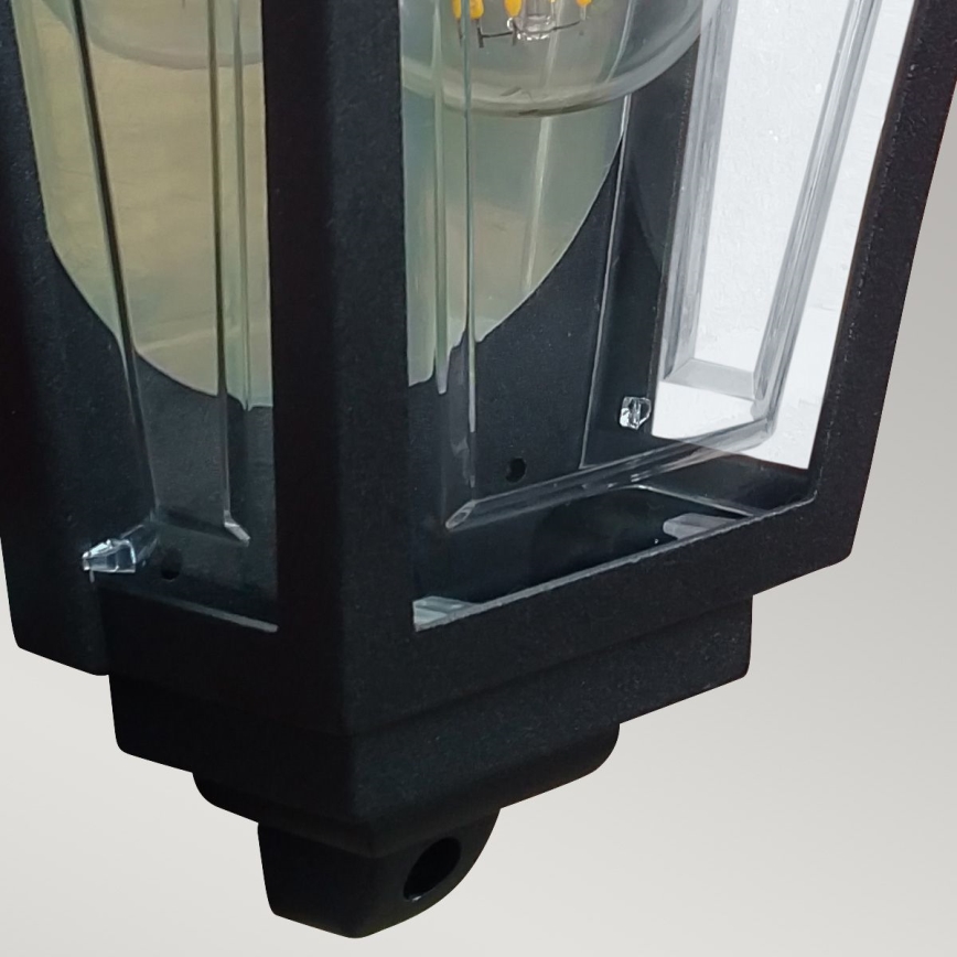 Elstead - Aplique de pared exterior DECO LANE 1xE27/60W/230V IP44 negro