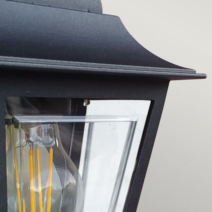 Elstead - Aplique de pared exterior DECO LANE 1xE27/60W/230V IP44 negro