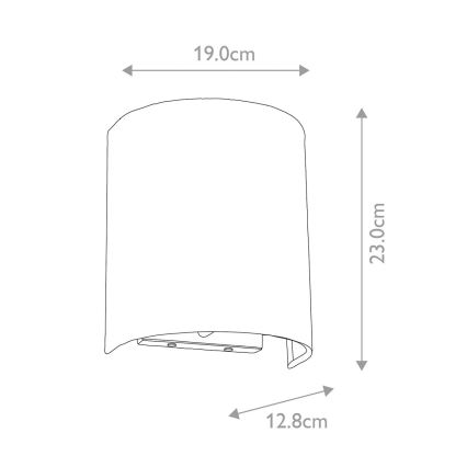 Elstead - Aplique de pared COOPER 1xE27/60W/230V dorado