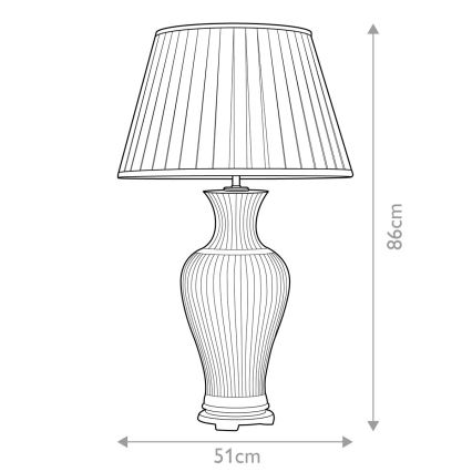 Elstead - Lámpara de mesa DALIAN 1xE27/60W/230V